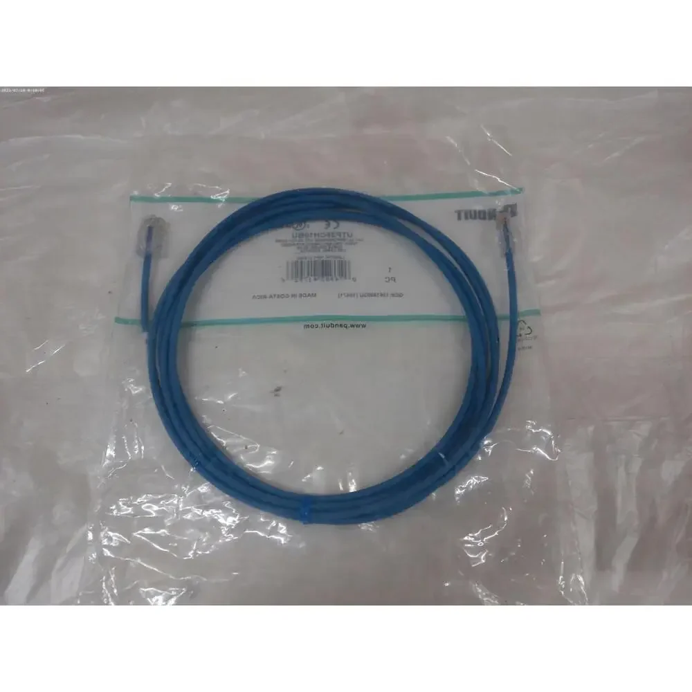 Cat 5e 28 AWG UTP Copper Patch Cord, 10 ft, Blue Lot 24 Pcs